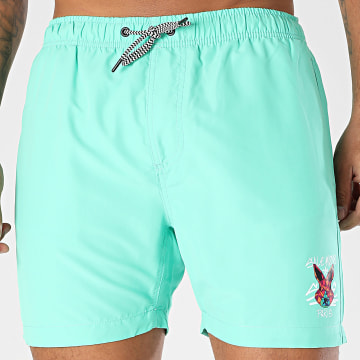 Sale Môme Paris - Short De Bain Geomedrips Lapin Vert Pastel