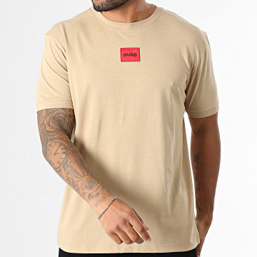 HUGO - Tee Shirt Diragolino 50447978 Beige