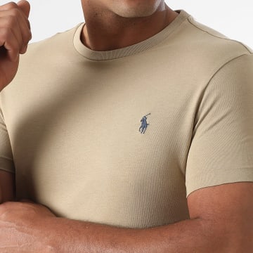 Polo Ralph Lauren - Tee Shirt Original Player Custom Slim Fit Beige