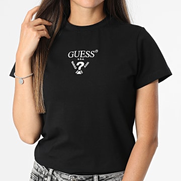 Guess - T-Shirt Donna V4YI21-KCDH1 Nero Bianco