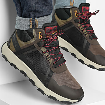 Timberland - Baskets Montantes Winsor Trail Mid Lace Waterproof A41W7 Medium Brown Mesh