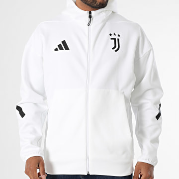 Adidas Sportswear - Sweat Capuche Zippé Juventus Anth JM9461 Beige Clair