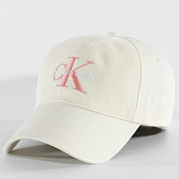 Calvin Klein - Casquette Monologo Embroidery Baseball 5026 Beige Clair