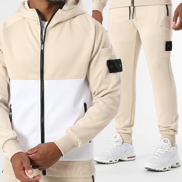 LBO - Ensemble De Survêtement 0334 Beige Blanc