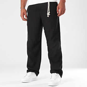 Mackten - Linen Effect Pants 098 Black