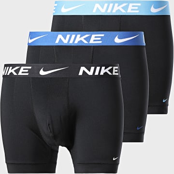 Nike - Lot De 3 Boxers Dri-Fit Essential Micro KE1157 Noir Bleu Clair Bleu Roi