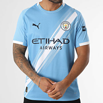 Puma - Maillot De Foot Manchester City Home Jersey Replica 780338 Bleu Clair