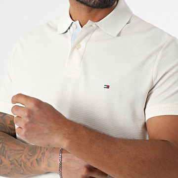 Tommy Hilfiger - Polo Manches Courtes Regular Fit MB Contrast Collar Cuff 9563 Beige