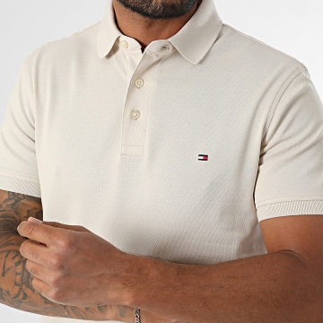 Tommy Hilfiger - Polo Manches Courtes Slim 1985 7771 Beige