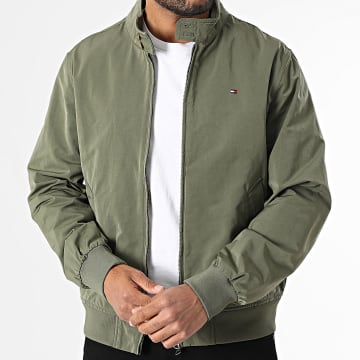 Tommy Hilfiger - Veste Zippée Harrington 9637 Vert Kaki