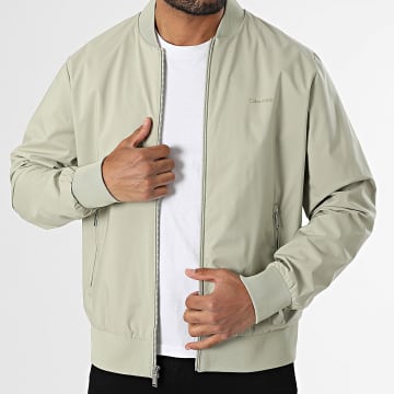 Calvin Klein - Veste Bomber Matte M512 Vert Kaki Clair