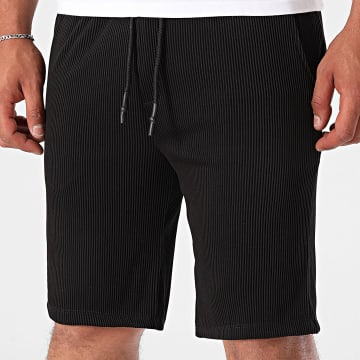 Uniplay - Short Jogging A Rayures 033 Noir