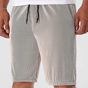 Uniplay - Gestreepte joggingbroek 033 Beige Zwart