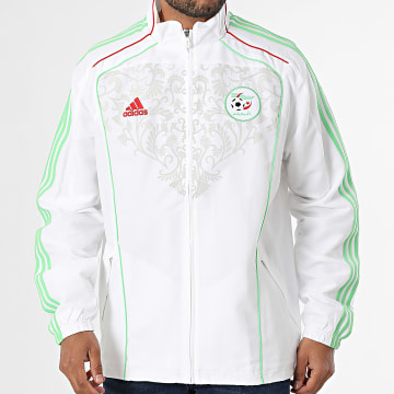 Adidas Sportswear - Veste Zippée A Bandes Algérie JE5343 Blanc