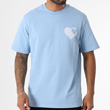 Frilivin - Camiseta oversize 14L Azul claro