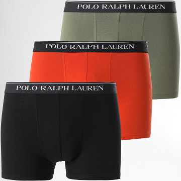 Polo Ralph Lauren - 3er-Pack Boxershorts Schwarz Grün Khaki Orange
