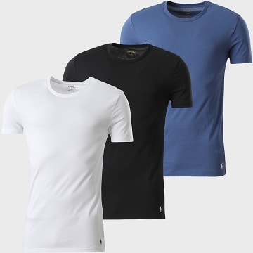 Polo Ralph Lauren - Confezione da 3 magliette Original Player Navy Nero Bianco