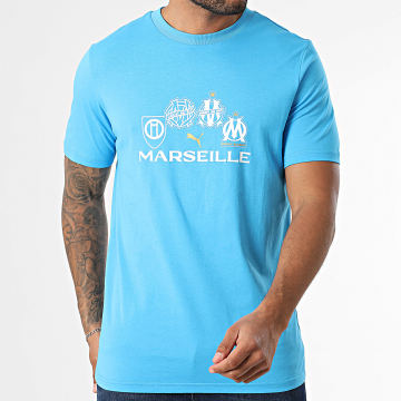 Puma - Tee Shirt OM Culture 781577 Bleu Clair
