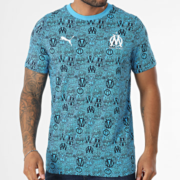 Puma - Tee Shirt OM Culture 781579 Bleu Clair