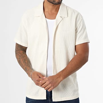 Sixth June - Hemd Kurzarm Texturiert M12787PSH Beige