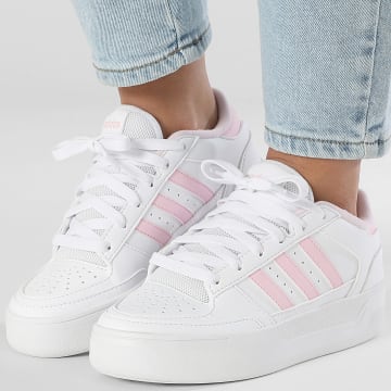 Adidas Sportswear - Baskets Femme Break Start Bold J JQ0132 Footwear White Clear Pink
