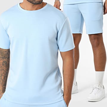Frilivin - Ensemble Tee Shirt Et Short Jogging 166 Bleu Clair