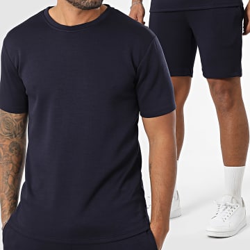 Frilivin - Ensemble Tee Shirt Et Short Jogging 166 Bleu Marine