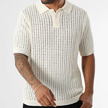Frilivin - Polo Manches Courtes Ajouré 1DZ Beige