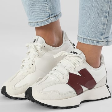 New Balance - Baskets Femme 327 WS327JWC White Dark Red