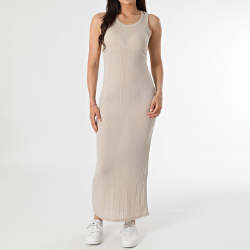 Only - Robe Longue Femme Ryder Beige