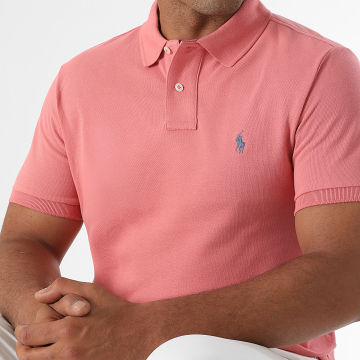 Polo Ralph Lauren - Polo Manga Slim Original Player Rosa