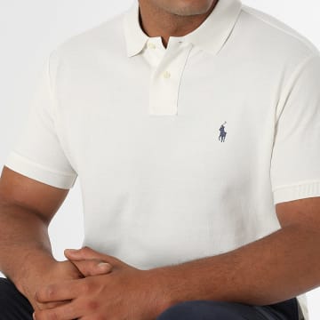 Polo Ralph Lauren - Polo Slim a manica corta personalizzata Original Player White