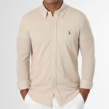 Polo Ralph Lauren - Hemd Langarm Oxford Beige
