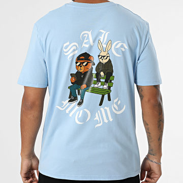 Sale Môme Paris - Tee Shirt Oversize Large Postiché Bleu Clair
