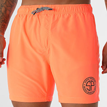 Super Prodige - Shorts de baño Small SP Naranja Fluo Negro