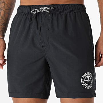 Super Prodige - Shorts de baño Small SP Negro Blanco