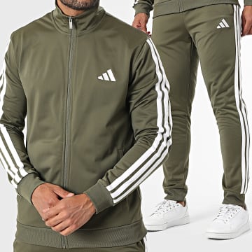 Adidas Sportswear - Ensemble De Survetement A Bandes 3 Stripes JW6226 Vert Kaki