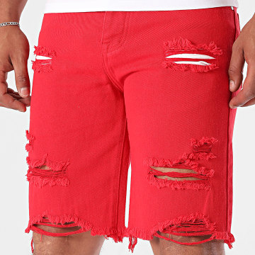 Frilivin - Short Jean 501 Rouge