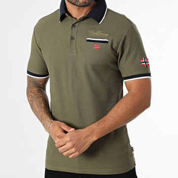 Geographical Norway - Polo Manches Courtes 660 Vert Kaki