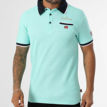 Geographical Norway - Polo Manches Courtes 664 Turquoise