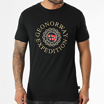 Geographical Norway - T-shirt 729 Zwart Goud