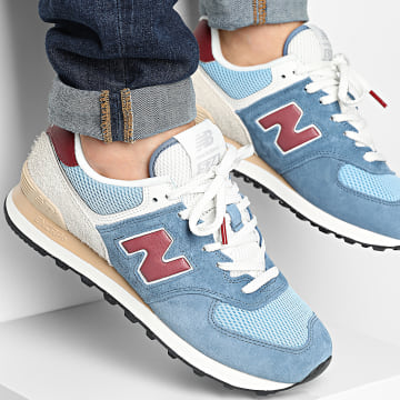 New Balance - 574 U574SPR Blu Beige Scarpe da ginnastica