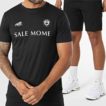 Sale Môme Paris - Ensemble Maillot Et Short Jogging Tech FC Nounours Noir Blanc
