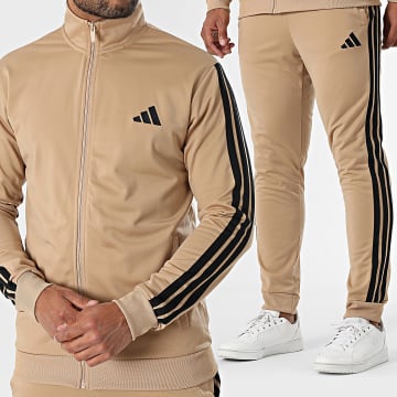 Adidas Sportswear - Ensemble De Survetement A Bandes 3 Stripes JX5501 Beige