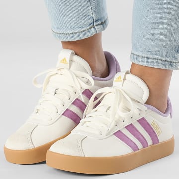 Adidas Sportswear - Baskets Femme VL Court 3.0 JR8661 Core White Preloved Purple Powder Plum