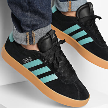 Adidas Sportswear - Baskets VL Court 3.0 JR8653 Core Black Powder Tea Silver Metallic