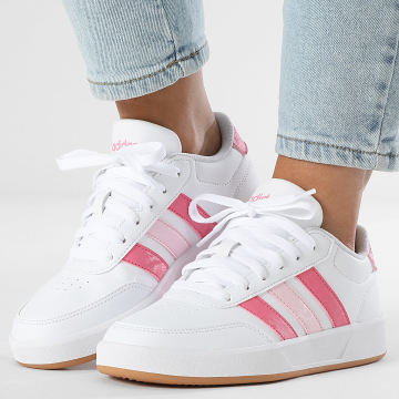 Adidas Sportswear - Baskets Femme Breaknet 3.0 JR8444 Footwear White Pink Fusion Clear Pink