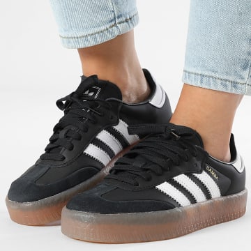 Adidas Originals - Baskets Femme Sambae JI1350 Core Black Footwear White Gold Metallic
