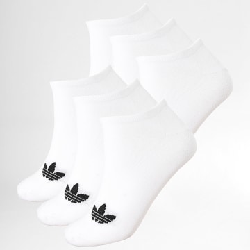 Adidas Originals - Lot De 6 Paires De Chaussettes Liner JW5336 Blanc