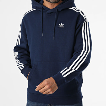 Adidas Originals - Sweat Capuche A Bandes Baggy JP1075 Bleu Marine